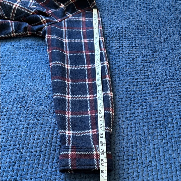 Men's Blue and Red Plaid Shirt Jacket - Picture 10 of 10